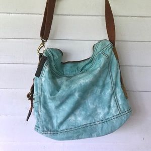 Lucky Brand blue tye dye tote